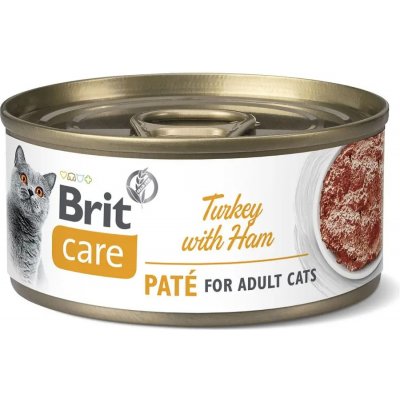 Brit Care Cat Turkey Paté with Ham 24 x 70 g – Hledejceny.cz
