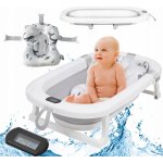 PRIMABOBO Skládací vanička MILO pro dítě vana s teploměrem polštář – Sleviste.cz