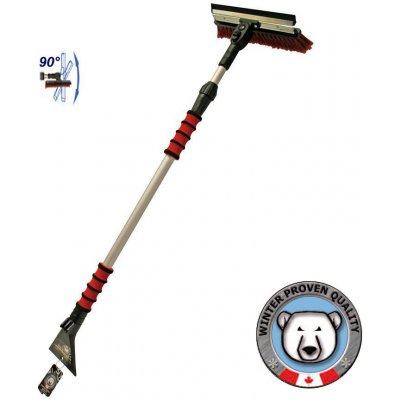 Mallory Škrabka na led se smetáčkem a stěrkou 95-150cm – Zboží Mobilmania