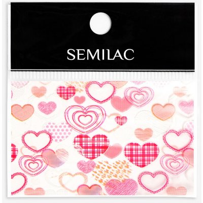 26 Semilac Nail transfer foil Pink Heart – Hledejceny.cz