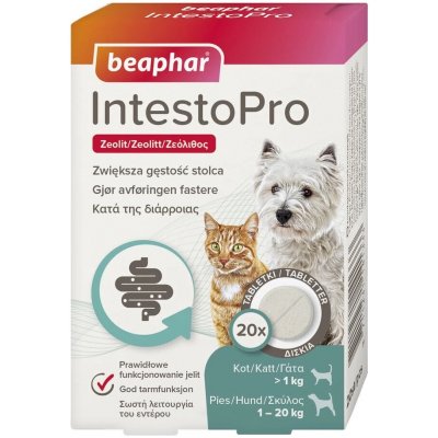 Beaphar IntestoPro tablety na trávení pro kočky a psy 20 tbl – Hledejceny.cz