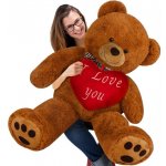 DBA Velký hnědý medvěd XXL se srdcem 150 cm – Sleviste.cz