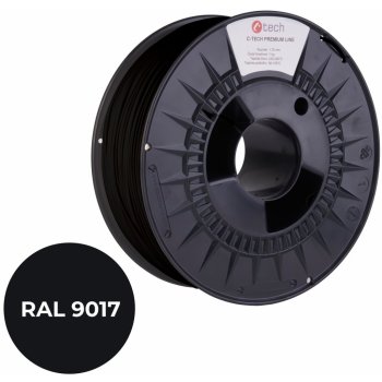 C-TECH ABS dopravní černá, RAL9017, 1,75mm, 1kg 3DF-P-ABS1.75-9017