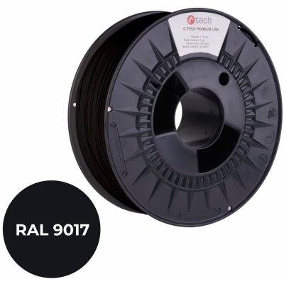 C-TECH ABS dopravní černá, RAL9017, 1,75mm, 1kg 3DF-P-ABS1.75-9017 – Zbozi.Blesk.cz