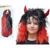 Dětský karnevalový kostým MFP Paper s.r.o. paruka čert s rohy dlouhá ME