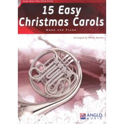 15 Easy Christmas Carols + CD lesní roh f horn + klavír