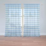 Záclony Světle modré pruhy: 2 ks - 150x250 cm - Sablio – Hledejceny.cz