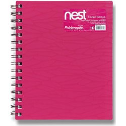 Foldermate Nest A5 spirálový blok Růžová 120 listů