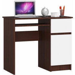 Ak Furniture Piksel 90 cm wenge + bílý pravý