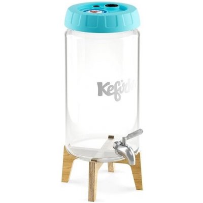 Kefirko Kombucha fermenter se stojánkem a výčepem 4 l modrý – Zbozi.Blesk.cz