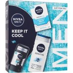 Nivea Men Balm Cooling Balzám po holení Sensitive Cool 100 ml + Tuhý AP 50 ml + sprchový gel 250 ml dárkové balení – Hledejceny.cz