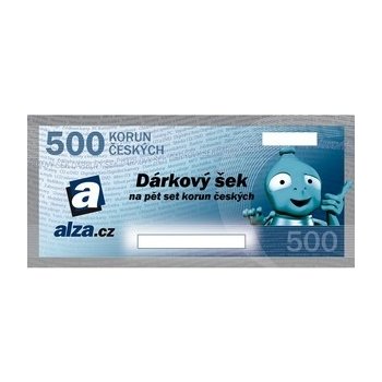 Dárkový poukaz Elektronický Alza.cz na nákup zboží v hodnotě 500 Kč