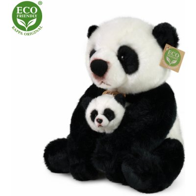 Eco-Friendly Rappa panda s mládětem 27 cm