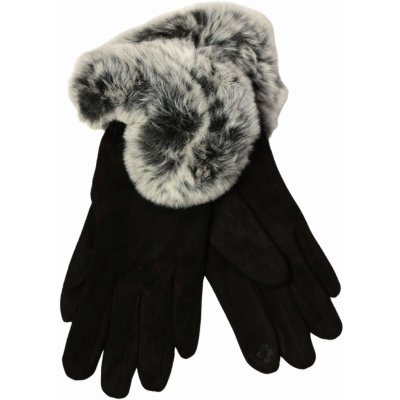Moss black rukavice s kožešinkou JPB001 černá – Hledejceny.cz