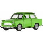 Welly Dromader Auto Trabant 601 Klasic kov/plast 11cm 39 na volný chod 4 barvy v krabičce 15x7x7cm 1:34 – Zboží Dáma