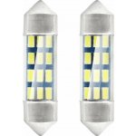 LED STANDARD 3014 12SMD Festoon C5W C10W C3W 36mm White 12V, AMiO 01090 – Hledejceny.cz