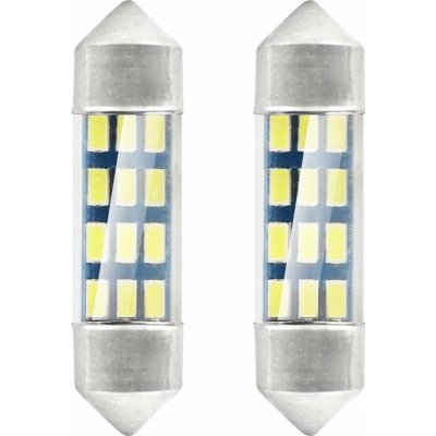 LED STANDARD 3014 12SMD Festoon C5W C10W C3W 36mm White 12V, AMiO 01090 – Hledejceny.cz