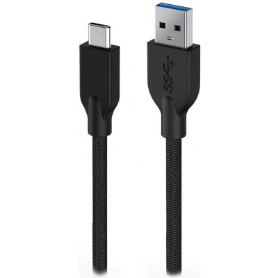 Genius CC-A2CC-3A USB-A na USB-C, 3A, QC3.0, opletený, 150cm, černý – Hledejceny.cz