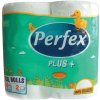 Toaletní papír Perfex Plus bílý 2-vrstvý 4 ks