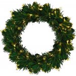 HOMESTYLING Vánoční věnec s LED osvětlením 50 cm KO-AFB000240 – Sleviste.cz