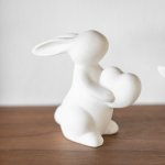 Storefactory Velikonoční dekorace Amelia 11 cm, bílá barva, keramika – Hledejceny.cz