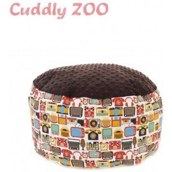 Dětský taburet Cuddly Zoo Dědeček hnědý