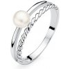 Prsteny SILVEGO Stříbrný prsten Alisia s pravou přírodní bílou perlou LPS3326PWRS