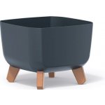 Prosperplast GRACIA SQUARE Květináč 24 cm antracit – Hledejceny.cz