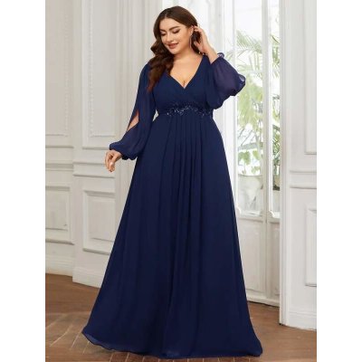 Ever Pretty Dámské šaty EP09890-3 modrá – Zboží Mobilmania