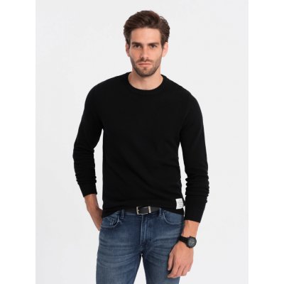 Ombre Clothing pánský svetr OM-SWSW-0104-V4 černý – Zbozi.Blesk.cz