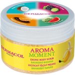 Dermacol Aroma Moment Bahamas Banana Exotic Body Scrub cukrový peeling s banánovou vůní 200 ml – Zboží Dáma