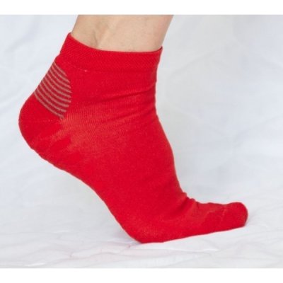 Bambox BX-MEDIC SNEAKER FUN bambusové masážní ponožky Červená – Zboží Mobilmania