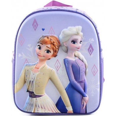 CurePink batoh Disney Frozen Anna & Elsa fialový