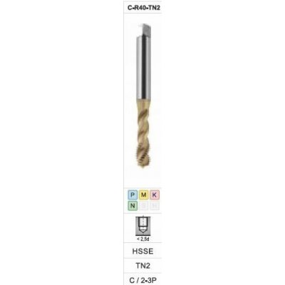 Fanar THREAD M10x1,25 DIN-371C R40 (6H) HSSE TIN 800X – Hledejceny.cz