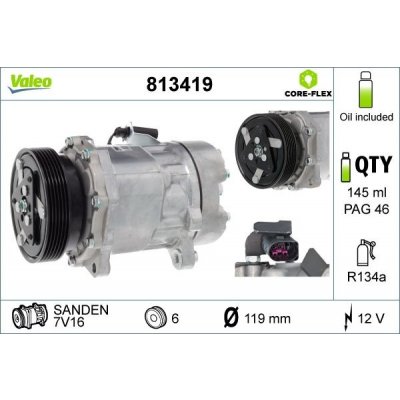 Kompresor, klimatizace VALEO 813419 – Sleviste.cz