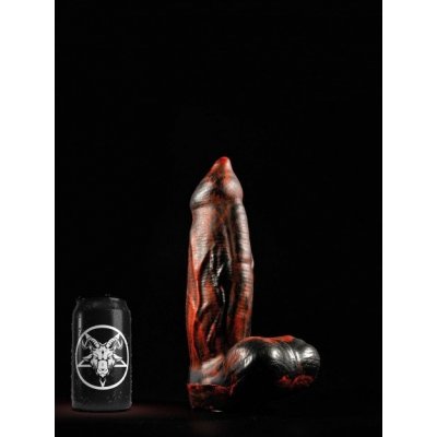 Twisted Beast Mammon Inferno Medium prémiové silikonové dildo s Vac U Lock 24,8 x 5,1 - 7,2 cm