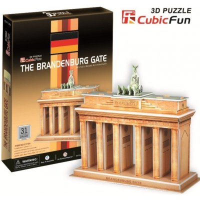 CubicFun 3D puzzle Brandenburská brána 31 ks – Hledejceny.cz