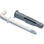 Hmoždinka uzlovací UH-LL se skobou, 6x38mm, bílý lak – Sleviste.cz