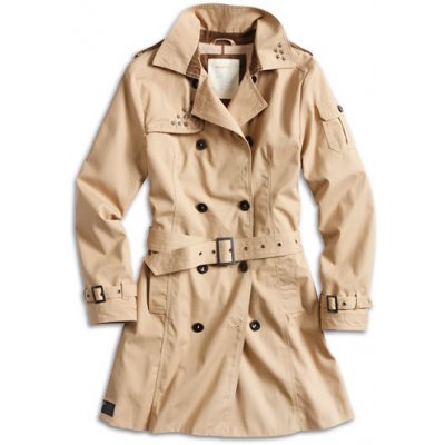 Kabát trenchcoat dámský khaki – Zboží Mobilmania
