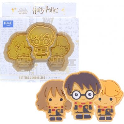 PME Harry Potter vykrajovátka s otiskovačem Harry, Ron a Hermiona (3 ks) – Hledejceny.cz