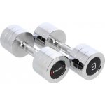 HMS CHD09 Chromované činky 2 x 9 kg – Zboží Mobilmania