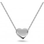 iZlato Forever Jemný náhrdelník se srdíčkem v bílém zlatě, 14K IZ14515A – Zboží Mobilmania