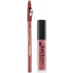 Eveline OH! My Velvet Lips Matt Lip Kit 03 Rose Nude sada na rty pro matný efekt 4,5 ml – Hledejceny.cz