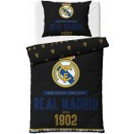Carbotex bavlna povlečení FC Real Madrid motiv Royal Black 100% bavlna Renforcé 70x90 140x200 – Zboží Dáma