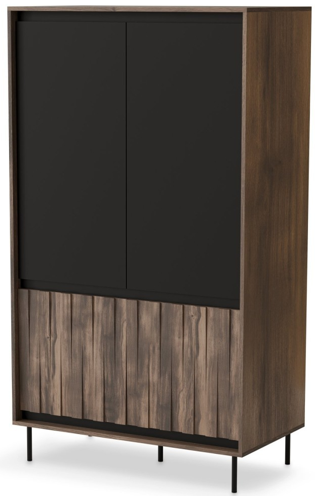 Halmar Swing 102 cm ořech / černá