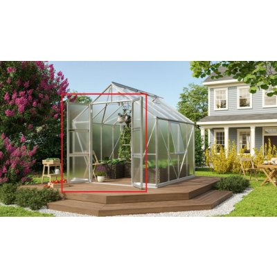 Vitavia Dvoukřídlé dveře stříbrné 40004235 LG4278 – Zboží Dáma
