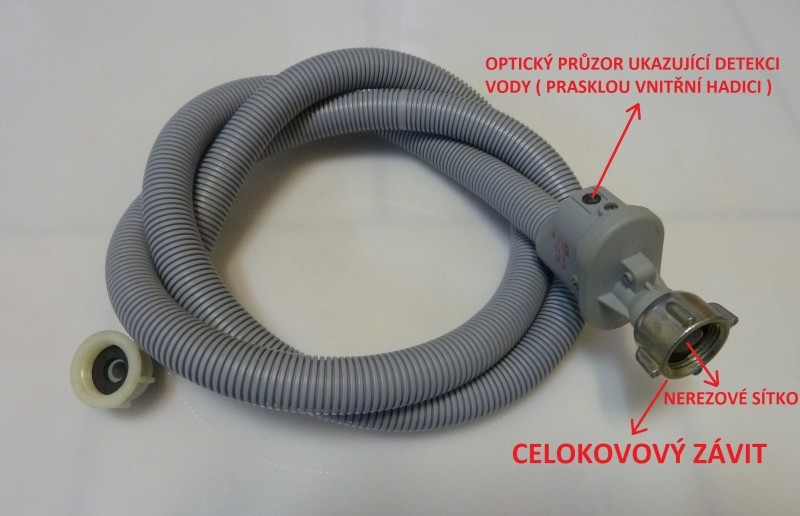 AQUASTOP BEZPEČNOSTNÍ přívodní hadice na pračku / myčku 1,8 m s nerezovým  sítkem od 599 Kč - Heureka.cz