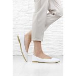 Cathay moda baleríny 3423-2WH bílé – Zboží Dáma