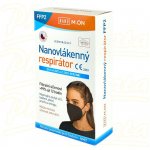 Nano M.ON nanovlákenný respirátor FFP2 černý 10 ks – Sleviste.cz