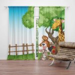 Sablio Závěs Zvířátka 2: 2ks 140x250cm – Hledejceny.cz